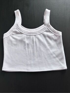 Cotton On White Crop Tank Top